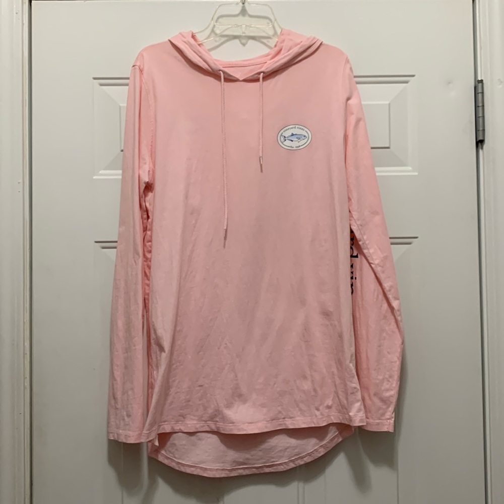 Vineyard Vines 100% cotton pink swim cover up or hoodie